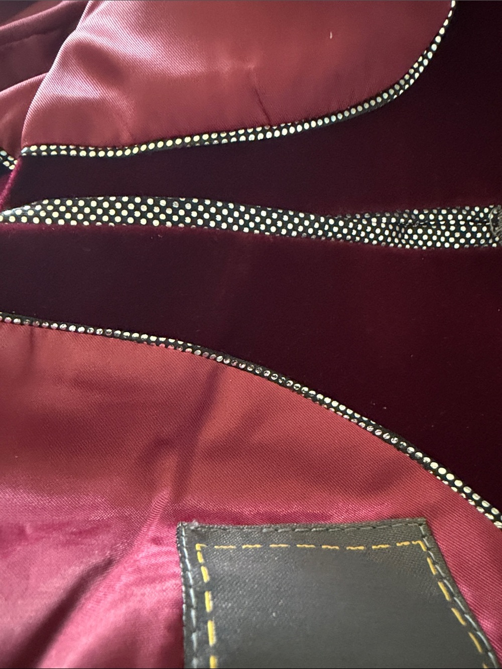 Deep Burgundy Velvet Kids Blazer - Single-Button Dress Jacket - Picture 5 of 5